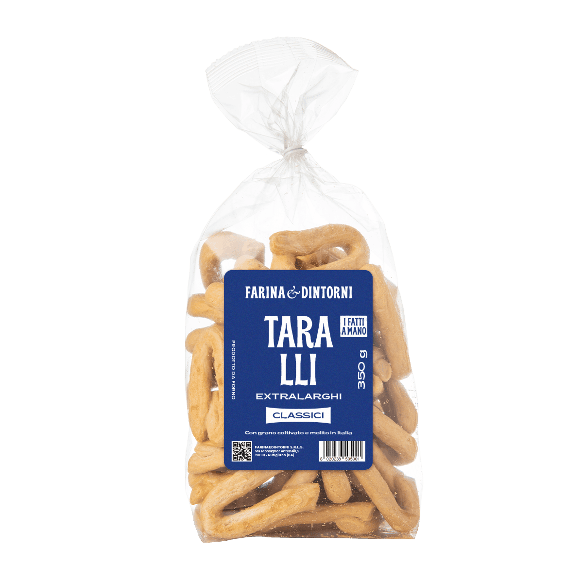 Taralli extralarghi con olio extravergine d'oliva 350g