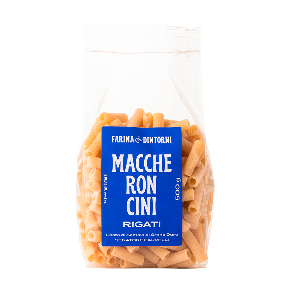 Maccheroncini rigati di semola Senatore Cappelli 500g