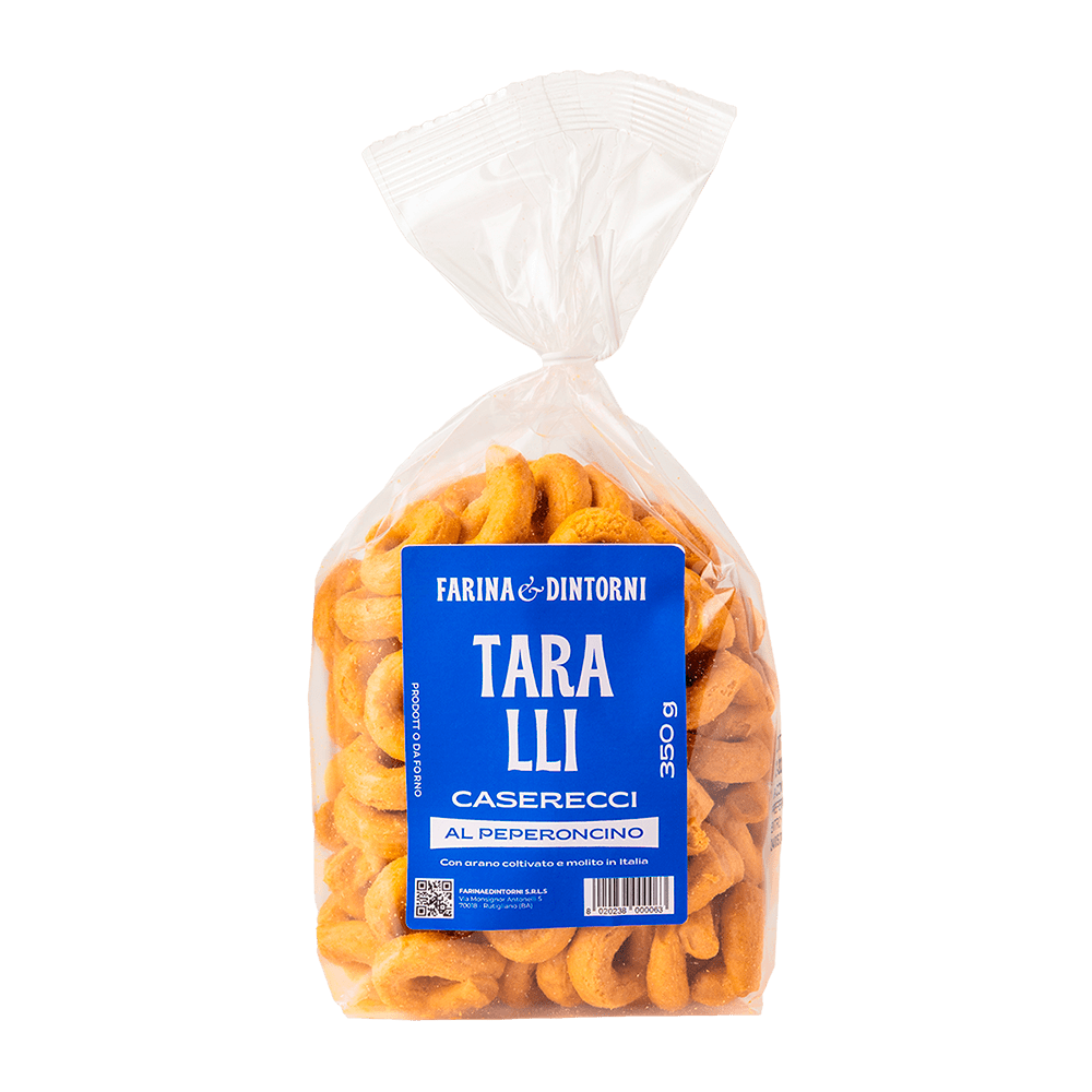 Taralli caserecci al peperoncino 350g
