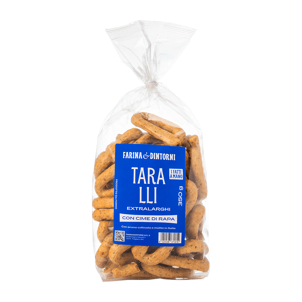 Extra large Taralli with turnip greens 350g