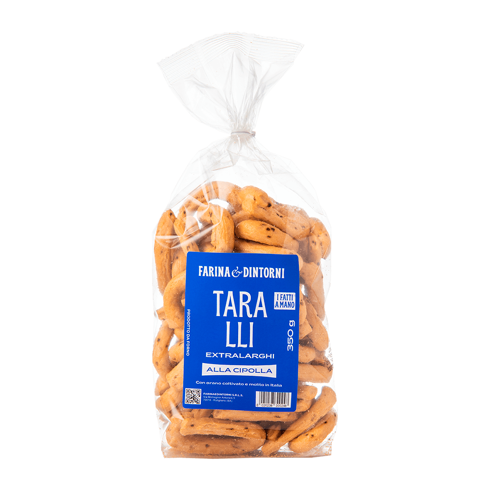 Taralli extralarghi alla cipolla 350g
