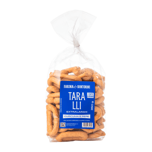 Taralli extralarghi alla curcuma e pepe 350g
