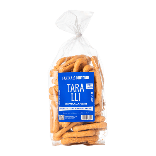 Taralli extralarghi con patata e rosmarino 350g