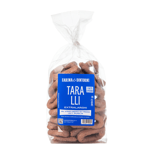 Taralli extralarghi al Nero di Troia I.G.T. 350g